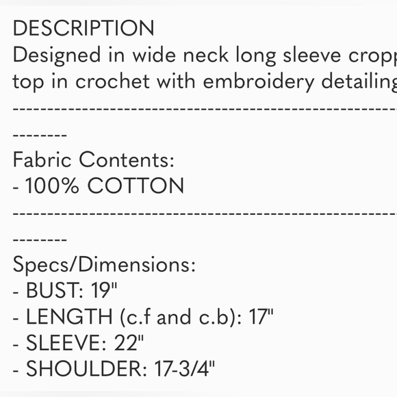 POL Boho Bohemian Bell Sleeve Top NWT - Picture 6 of 6